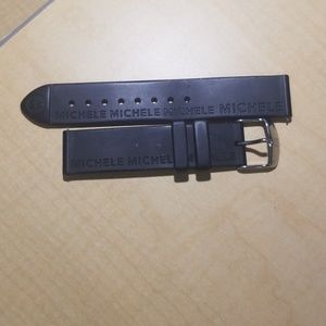 Michele Accessories - Michele black silicon band authentic Michele Accessories - Michele black silicon band authentic